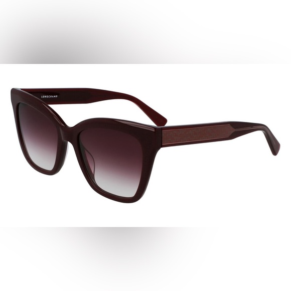 Longchamp Accessories - Longchamp Burgundy Cat-Eye Sunglasses